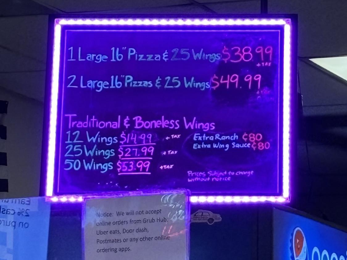 Grandpa's Pizza Menu image 1
